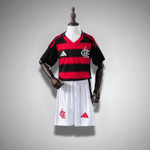 25/26 Flamengo Home Kid Size Kit